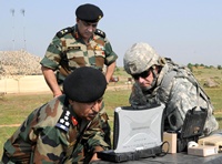 Indian and US Army officers participating in the joint ''Yudh Abhyas 2009'' exercise